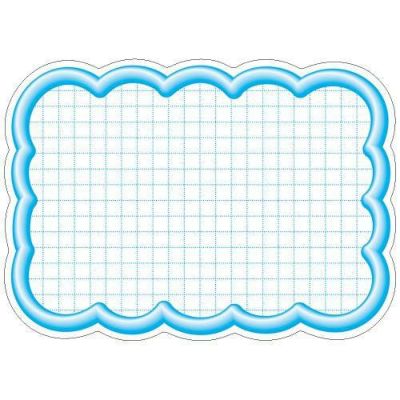 抜型カード 立体枠 雲 大 ブルー/50枚×5冊入