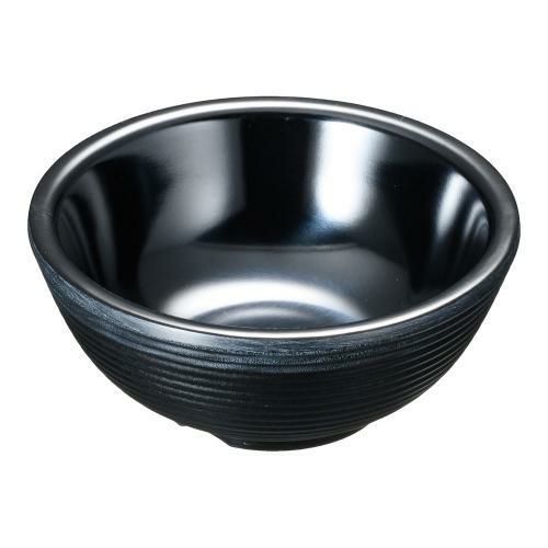 TC メラミン リブ ラメキン ブラック RAM4RBK 4オンス