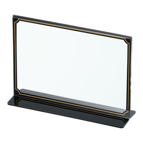 えいむ T型カラーメニュースタンド TS-102(中)ブラック