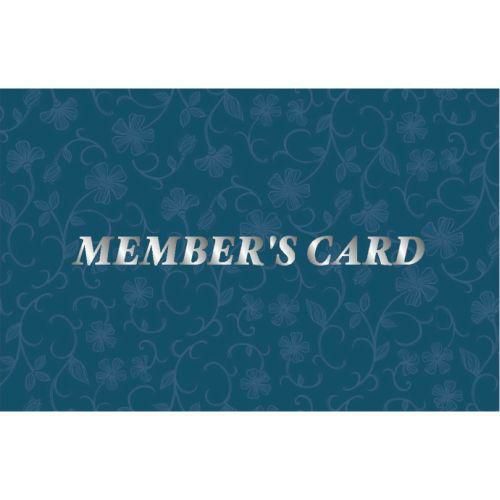 メンバーズカード レリーフ青 二つ折/50枚×5冊入