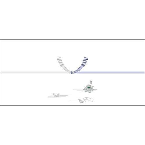 のし紙 横長中 銀蓮 京/100枚×5冊入