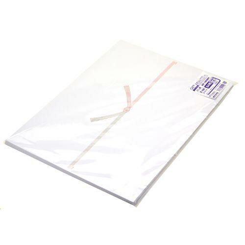 のし紙 B4判 五本結切 のし無し 京/100枚×5冊入