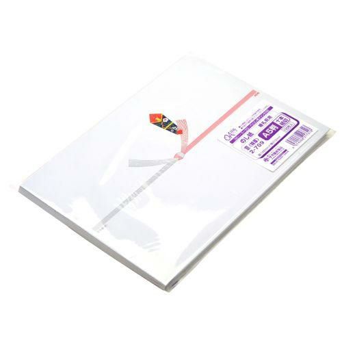 のし紙 A5判 十本結切 京/100枚×5冊入