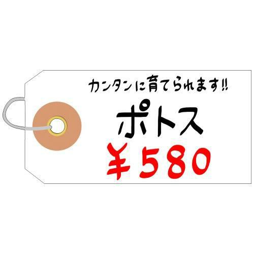 ユポ荷札 豆/1000枚×1箱