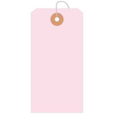 カラー荷札 大 桃 一穴 1000P/1000枚×1箱
