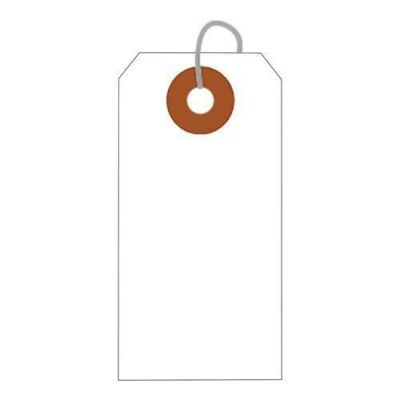 小パック入荷札 小 白 一穴 38P/38枚×30冊入