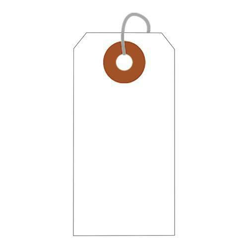 小パック入荷札 小 白 一穴 38P/38枚×30冊入