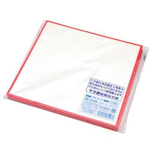 敷紙 6号 赤枠 厚口/100枚×5冊入