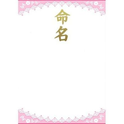 OA命名紙 レース ピンク/3枚×10冊入