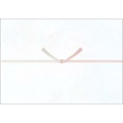 のし紙 半紙判 五本結切 のし無し 山/100枚×5冊入