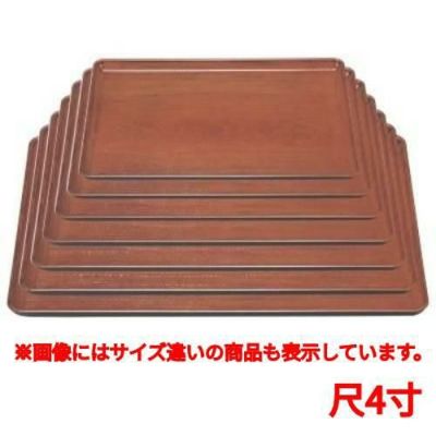 お盆 一休木目盆栃尺4寸