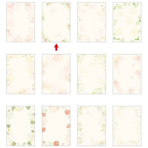 デザインペーパーフラール ガーデン/10枚×5冊入