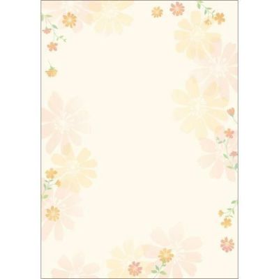 デザインペーパーフラール フラワリー/10枚×5冊入