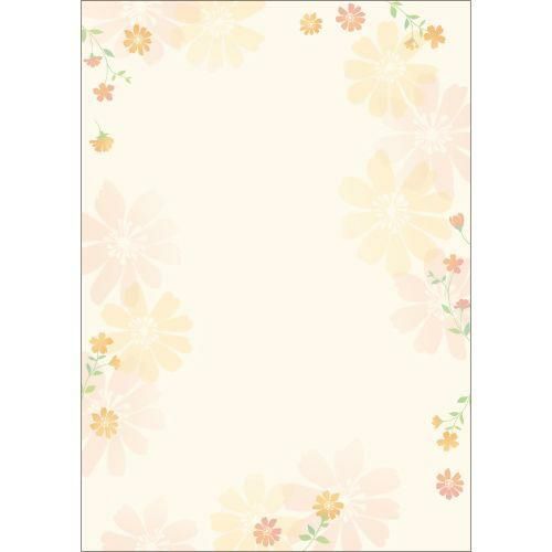 デザインペーパーフラール フラワリー/10枚×5冊入