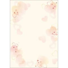 デザインペーパーフラール ハートフル/10枚×5冊入