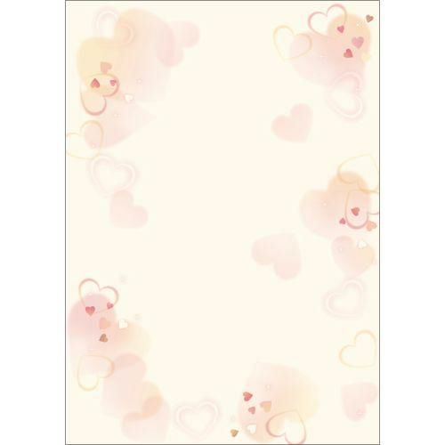 デザインペーパーフラール ハートフル/10枚×5冊入