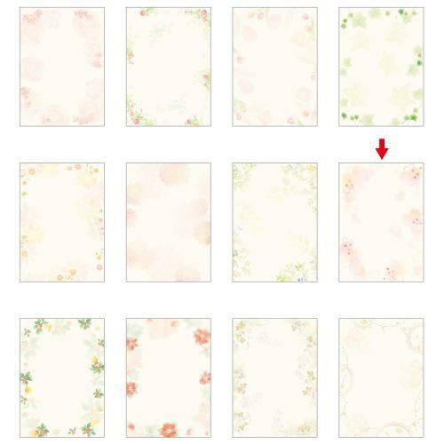 デザインペーパーフラール ハートフル/10枚×5冊入