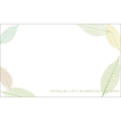 ショーカード 名刺サイズ 葉脈リーフ/30枚×5冊入