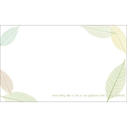 ショーカード 名刺サイズ 葉脈リーフ/30枚×5冊入