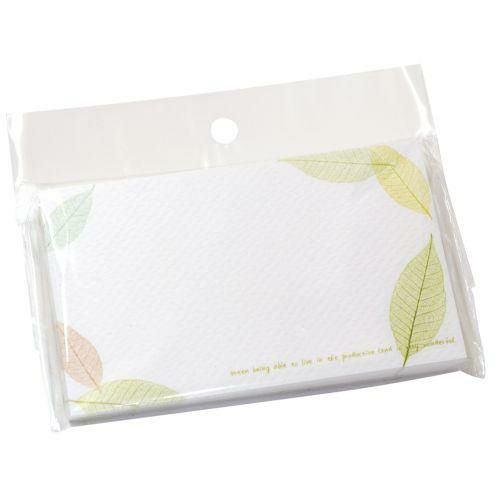 ショーカード 名刺サイズ 葉脈リーフ/30枚×5冊入