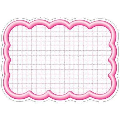 抜型カード 立体枠 雲 大 ピンク/50枚×5冊入