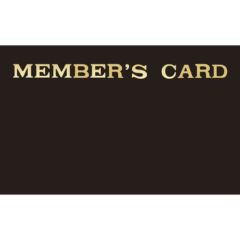 メンバーズカード ブラック表紙/50枚×10冊入