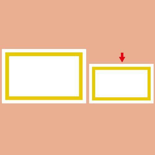 ショーカード 小 金箔枠/30枚×5冊入