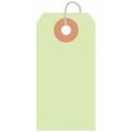 カラー荷札 豆 黄緑 一穴 2000P/2000枚×1箱
