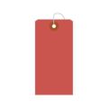 カラー荷札 中 赤 一穴 2000P/2000枚×1箱
