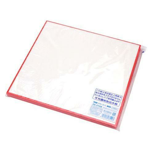 敷紙 8号 赤枠 厚口/100枚×5冊入