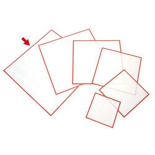 敷紙 8号 赤枠 厚口/100枚×5冊入