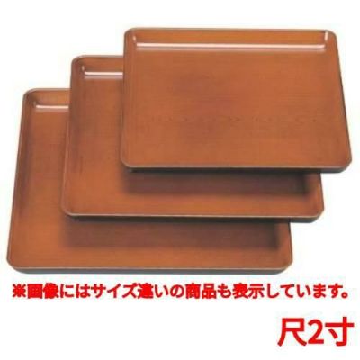 お盆 新木目角盆栃尺2寸