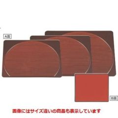 半月盆 半月会席焼杉盆溜杉木目/朱渕黒尺3寸