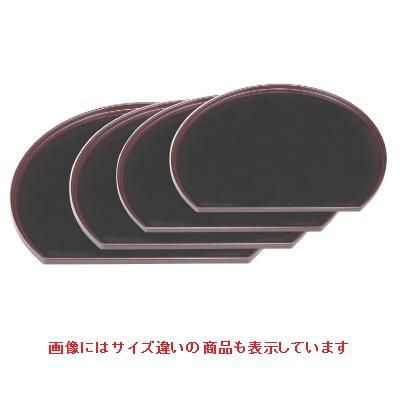 半月盆 半月会席盆溜底面黒塗尺2寸 SS塗 NS加工