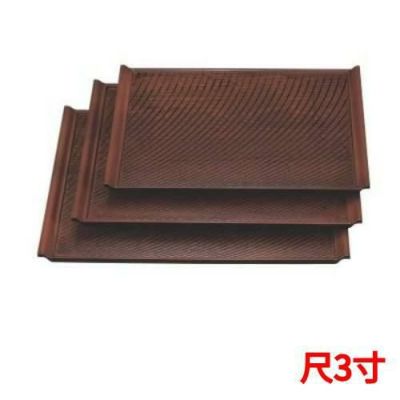 お盆 泉都荒筋盆栃木目尺3寸