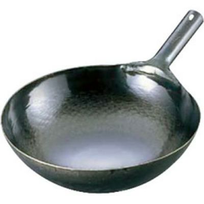 山田 鉄 打出片手中華鍋(板厚1.6mm) 45cm