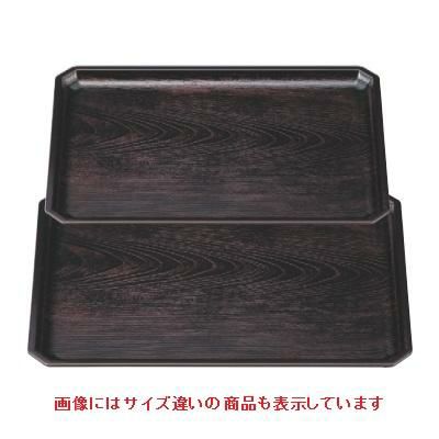 お盆 長角木目隅切盆溜尺3寸