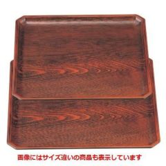 お盆 正角木目隅切盆栃尺0寸