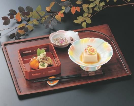 お盆 袖型卓上盆新紫檀塗尺4寸