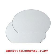 御膳  新半月敷膳ホワイトアクア尺2寸  幅360 奥行316 高さ3