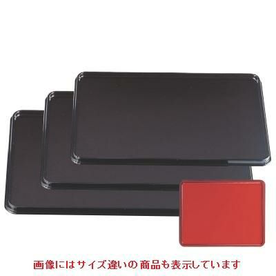 長手盆 長手両面盆タメパール渕黒/朱天黒尺3寸 A面NS加工