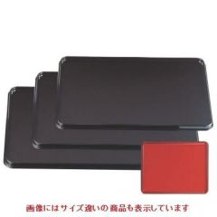 長手盆 長手両面盆タメパール渕黒/朱天黒尺5寸 A面NS加工