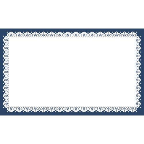 ショーカード 名刺サイズ レース 紺/30枚×5冊入