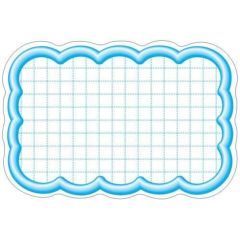 抜型カード 立体枠 雲 中 ブルー/50枚×5冊入