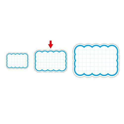 抜型カード 雲 中 ブルー/50枚×5冊入