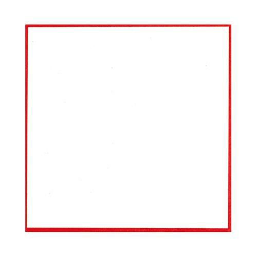 敷紙 3号 赤枠 厚口/100枚×5冊入