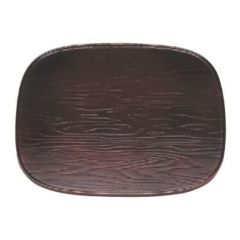 お盆 尺2寸くつわ盆溜木目