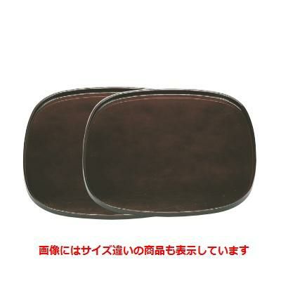 お盆 くつわ盆溜底面黒塗尺2寸 SS塗 NS加工