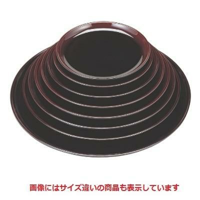 丸盆 丸盆溜底黒塗尺3寸 SS塗 NS加工