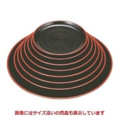 丸盆 丸盆黒刷毛目天朱尺5寸 NS加工